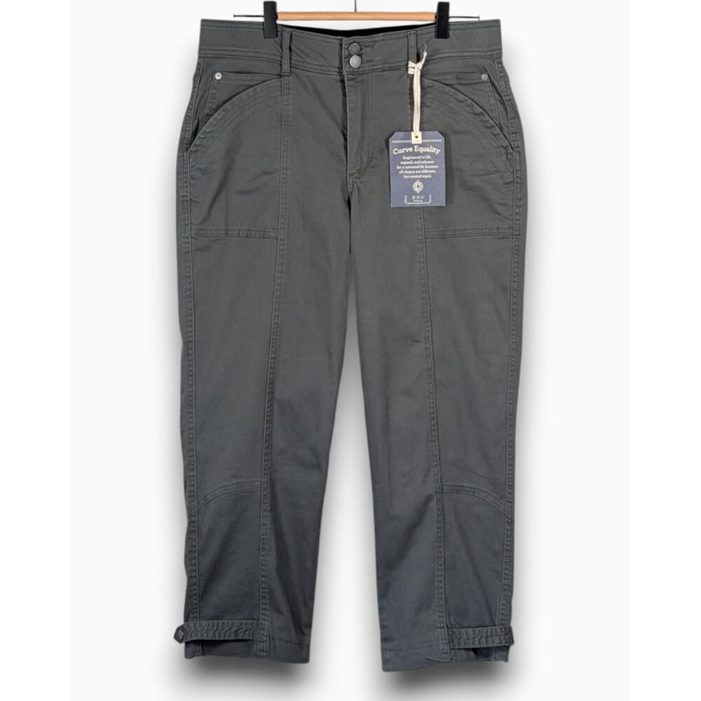 Democracy Ab Solution High Rise Utility Pants Women’s 10P Dark Olive NWT